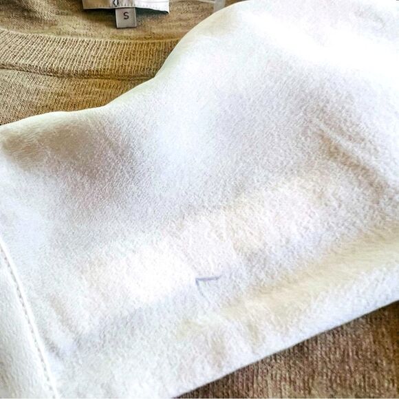 Joie Sweater Top Tan White Size S - Picture 4 of 6